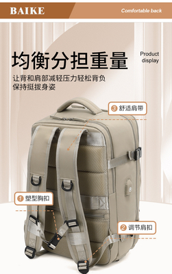 Simples viagem mochila de mulher grande capacidade grande peso leve bagagem multifuncional mochila curta viagem pobre viagem