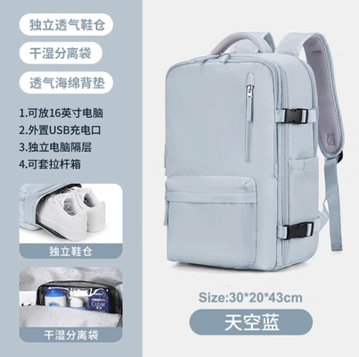 Simples viagem mochila de mulher grande capacidade grande peso leve bagagem multifuncional mochila curta viagem pobre viagem