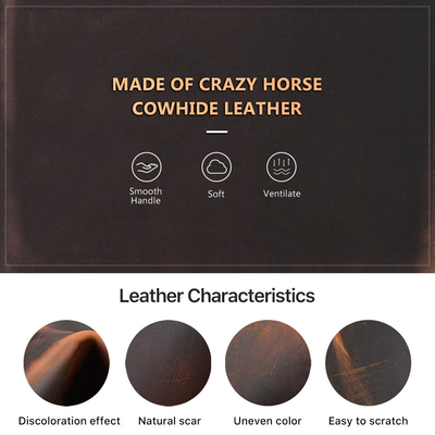 TRANS-BORDER RETRO CRAZY PEN BAG de couro de cavalo feito à mão 2 CASOS de caneta portátil com fecho oval