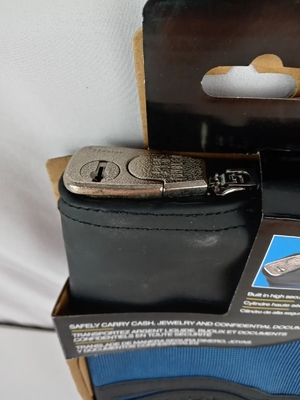 Saco de dinheiro à prova d'água com fechadura e duas chaves, saco de arquivo de nylon, saco de depósito bancário com fecho,
