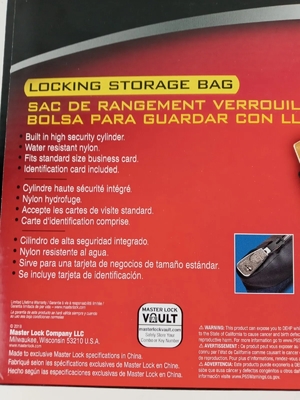Saco de dinheiro à prova d'água com fechadura e duas chaves, saco de arquivo de nylon, saco de depósito bancário com fecho,