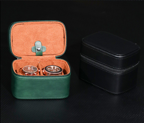 TWO WATCH COLLECTION JEWELRY BOX Transfronteiriça CARTÃO DE armazenamento de couro de vaca