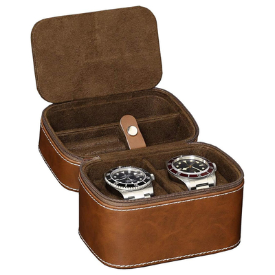 TWO WATCH COLLECTION JEWELRY BOX Transfronteiriça CARTÃO DE armazenamento de couro de vaca