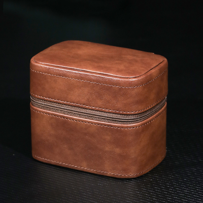 TWO WATCH COLLECTION JEWELRY BOX Transfronteiriça CARTÃO DE armazenamento de couro de vaca
