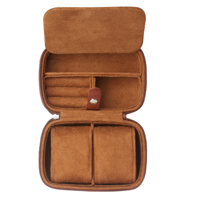 TWO WATCH COLLECTION JEWELRY BOX Transfronteiriça CARTÃO DE armazenamento de couro de vaca
