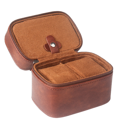 TWO WATCH COLLECTION JEWELRY BOX Transfronteiriça CARTÃO DE armazenamento de couro de vaca