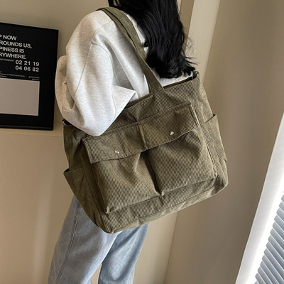 CANVAS TOTE BAG STREET FASHION GROSA Capacidade BALSA DE OLHO Classe masculina e feminina BALSA CROSSBODY BALSA DE VESTIMENTO BALSA DE VESTIMENTO