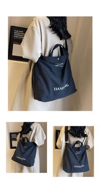 CANVAS TOTE BAG STREET FASHION GROSA Capacidade BALSA DE OLHO Classe masculina e feminina BALSA CROSSBODY BALSA DE VESTIMENTO BALSA DE VESTIMENTO