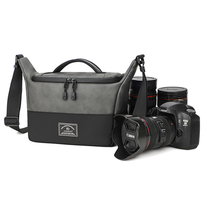 Transfronteiriço NOVO PU SINGLE SHOULDER CAMERA CROSSBODY BAGA SLR CAMERA BAGA FOTÓGRAFIA CAMERA DIGITAL BAGA LENSA BAGA DE armazenamento