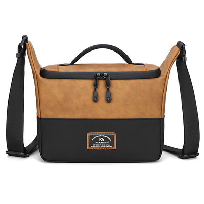 Transfronteiriço NOVO PU SINGLE SHOULDER CAMERA CROSSBODY BAGA SLR CAMERA BAGA FOTÓGRAFIA CAMERA DIGITAL BAGA LENSA BAGA DE armazenamento