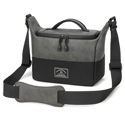 Transfronteiriço NOVO PU SINGLE SHOULDER CAMERA CROSSBODY BAGA SLR CAMERA BAGA FOTÓGRAFIA CAMERA DIGITAL BAGA LENSA BAGA DE armazenamento