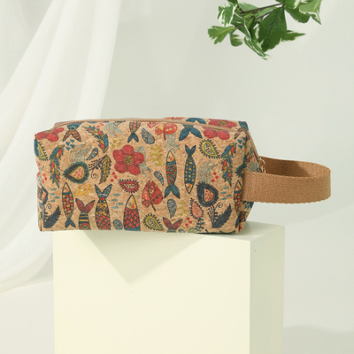 Impressão de madeira VINTAGE TRUE CORK MONEY PURSE BORSE BORK PRINT MONEY BAG KEY SMALL SQUARE BAG NOSTALGIA BAG