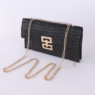 Novas Festas Vento MULTI-LAYER CHAIN CLAMSHELL LOCK STRAW BAG BAG CROSS-BORDER BAG DE MUJER
