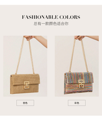 Novas Festas Vento MULTI-LAYER CHAIN CLAMSHELL LOCK STRAW BAG BAG CROSS-BORDER BAG DE MUJER