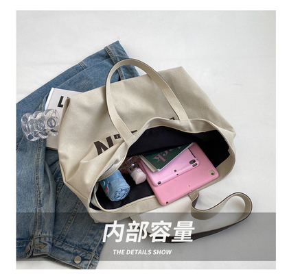 LARGA Capacidade CANVAS bolsa de mão estudante moda viajante maquiagem bolsa de mamãe bolsa