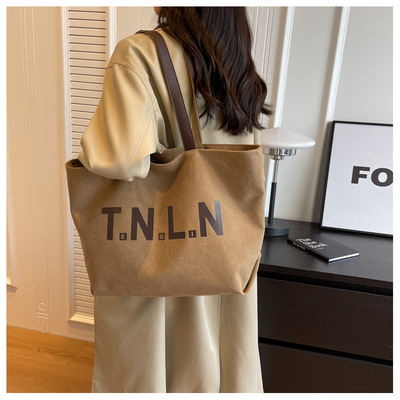 LARGA Capacidade CANVAS bolsa de mão estudante moda viajante maquiagem bolsa de mamãe bolsa