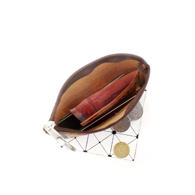 Impressão de madeira VINTAGE TRUE CORK MONEY PURSE BORSE BORK PRINT MONEY BAG KEY SMALL SQUARE BAG Casual NOSTALGIA Clutch BAG