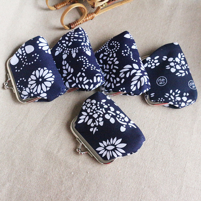 Estilo étnico bolsa de moedas batik MINI BUCKLE bolsa pequena bolsa de moedas feminino