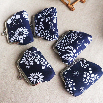 Estilo étnico bolsa de moedas batik MINI BUCKLE bolsa pequena bolsa de moedas feminino