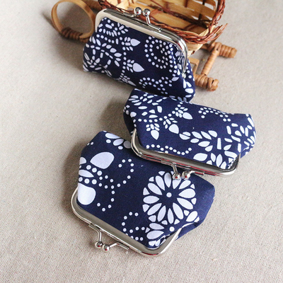 Estilo étnico bolsa de moedas batik MINI BUCKLE bolsa pequena bolsa de moedas feminino