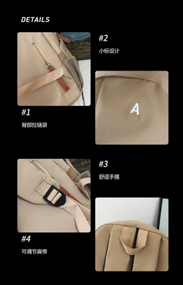 2024 NOVA MODA LIGHTWEIGHT VIAJAS DE LIXOUR GRANDE CAPITALIDADE JUNIOR LIÇÃO FEMGENAS ALUMNAS DO COLEGIO Mochila de escola