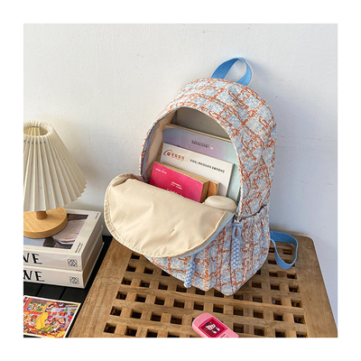 Alto nível de aparência pequeno saco de cheque fresco mochila do ensino médio mochila universitária estudantes femininos mochila outono e inverno
