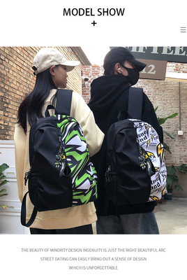 MODA COLOR SPLICING NUEVO CASEUAL mochila estudante do ensino médio bolsa multi-funcional bolsa de grande capacidade