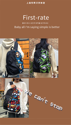 MODA COLOR SPLICING NUEVO CASEUAL mochila estudante do ensino médio bolsa multi-funcional bolsa de grande capacidade