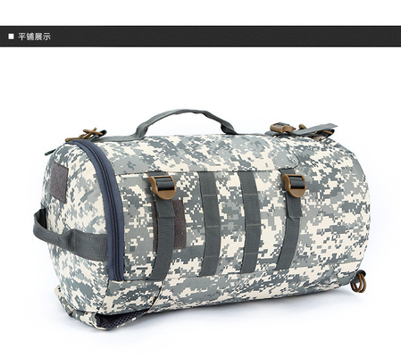 CAMO BUCKET DOUBLE SHOULDER BAG GRAVE Capacidade EXTERNA CAMO Mochila SINGLE SHOULDER CROSSBODY Viagem Mochila de mão