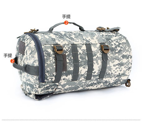 CAMO BUCKET DOUBLE SHOULDER BAG GRAVE Capacidade EXTERNA CAMO Mochila SINGLE SHOULDER CROSSBODY Viagem Mochila de mão