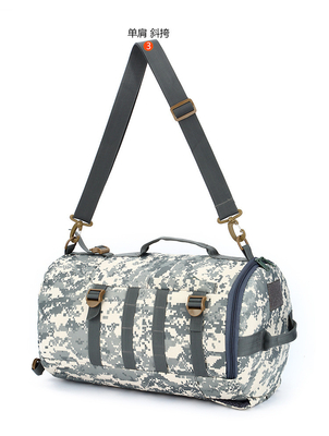 CAMO BUCKET DOUBLE SHOULDER BAG GRAVE Capacidade EXTERNA CAMO Mochila SINGLE SHOULDER CROSSBODY Viagem Mochila de mão