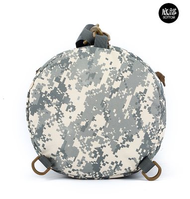 CAMO BUCKET DOUBLE SHOULDER BAG GRAVE Capacidade EXTERNA CAMO Mochila SINGLE SHOULDER CROSSBODY Viagem Mochila de mão
