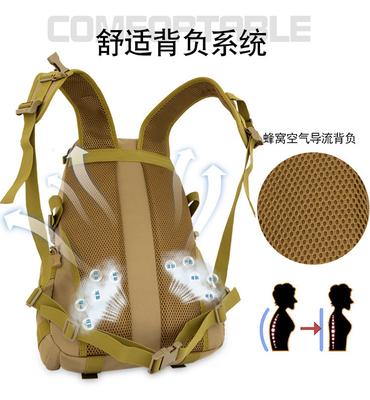 Exercícios ao ar livre Caminhadas de caminhadas saco grande camuflagem acampamento saco tático de grande capacidade desportos multifuncionais mochila de viagem