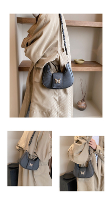 Popular nova bolsa de design de nicho moda feminina estilo estrangeiro bolso borboleta sentido avançado de todos os ombros bolsa de baixo braço