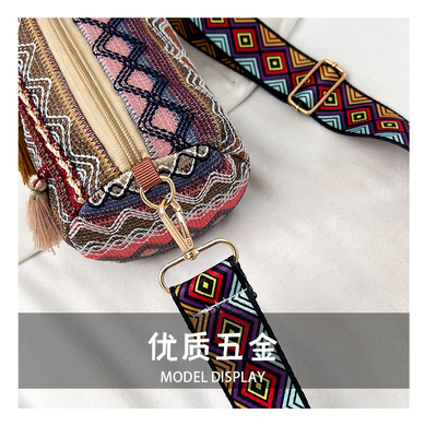 MODA STÍLIO NACIONAL CHINESE ESPALHA AMBIGADA CARTELHA DE ALMOFASCO BOLSA CROSSBODY BOLSA de ombro estriada BOLSA DE MUJERES