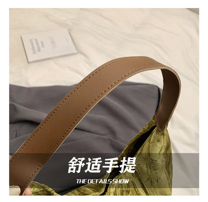 Novo estilo chinês de grande capacidade saco de axila tendência nova moda medieval saco de ombro feminino menoridade viajante Tote saco