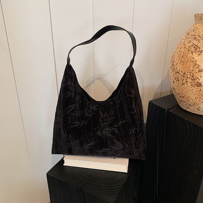 Novo estilo chinês de grande capacidade saco de axila tendência nova moda medieval saco de ombro feminino menoridade viajante Tote saco