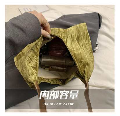 Novo estilo chinês de grande capacidade saco de axila tendência nova moda medieval saco de ombro feminino menoridade viajante Tote saco