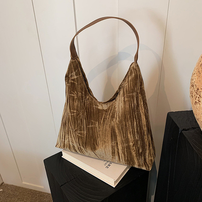 Novo estilo chinês de grande capacidade saco de axila tendência nova moda medieval saco de ombro feminino menoridade viajante Tote saco