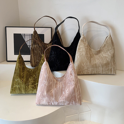 Novo estilo chinês de grande capacidade saco de axila tendência nova moda medieval saco de ombro feminino menoridade viajante Tote saco