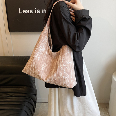 Novo estilo chinês de grande capacidade saco de axila tendência nova moda medieval saco de ombro feminino menoridade viajante Tote saco