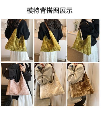 Novo estilo chinês de grande capacidade saco de axila tendência nova moda medieval saco de ombro feminino menoridade viajante Tote saco