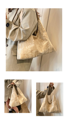 Novo estilo chinês de grande capacidade saco de axila tendência nova moda medieval saco de ombro feminino menoridade viajante Tote saco