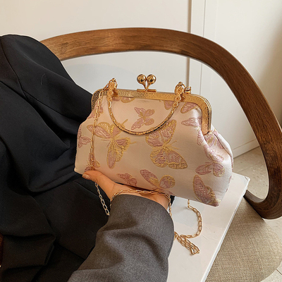 NOVA BOLSA DE JANETAS CHEONGSAM DE ESTILO CHINESE PARA MUJERES 2024 Primavera/Verão NOVA BOLSA DE MANOS