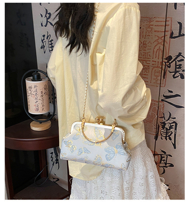 NOVA BOLSA DE JANETAS CHEONGSAM DE ESTILO CHINESE PARA MUJERES 2024 Primavera/Verão NOVA BOLSA DE MANOS