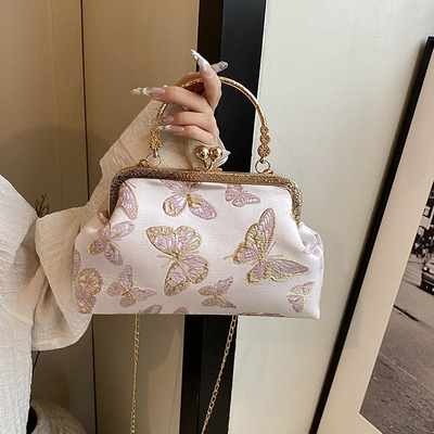 NOVA BOLSA DE JANETAS CHEONGSAM DE ESTILO CHINESE PARA MUJERES 2024 Primavera/Verão NOVA BOLSA DE MANOS