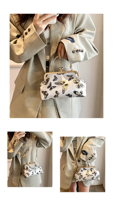 NOVA BOLSA DE JANETAS CHEONGSAM DE ESTILO CHINESE PARA MUJERES 2024 Primavera/Verão NOVA BOLSA DE MANOS