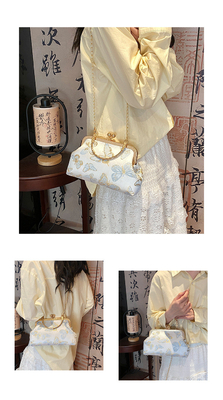 NOVA BOLSA DE JANETAS CHEONGSAM DE ESTILO CHINESE PARA MUJERES 2024 Primavera/Verão NOVA BOLSA DE MANOS
