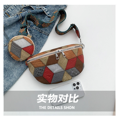 Outono e Inverno RETRO BOLSA CROSSBODY BOLSA FEMENAL BOLSA DE MODA BÓSICO CROSSBODY BOLSA NOVO NICHE DESIGN TELÉFONO MÓVIL FAN RETRO
