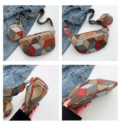 Outono e Inverno RETRO BOLSA CROSSBODY BOLSA FEMENAL BOLSA DE MODA BÓSICO CROSSBODY BOLSA NOVO NICHE DESIGN TELÉFONO MÓVIL FAN RETRO